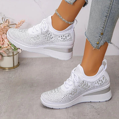 Hannah | Orthopedic Sneakers with Sparkling Rhinestones