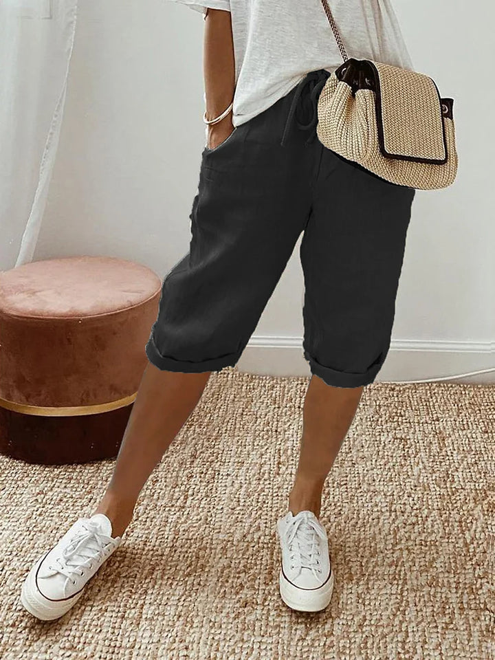 Jasmine | Licht Cotton-Linen Shorts