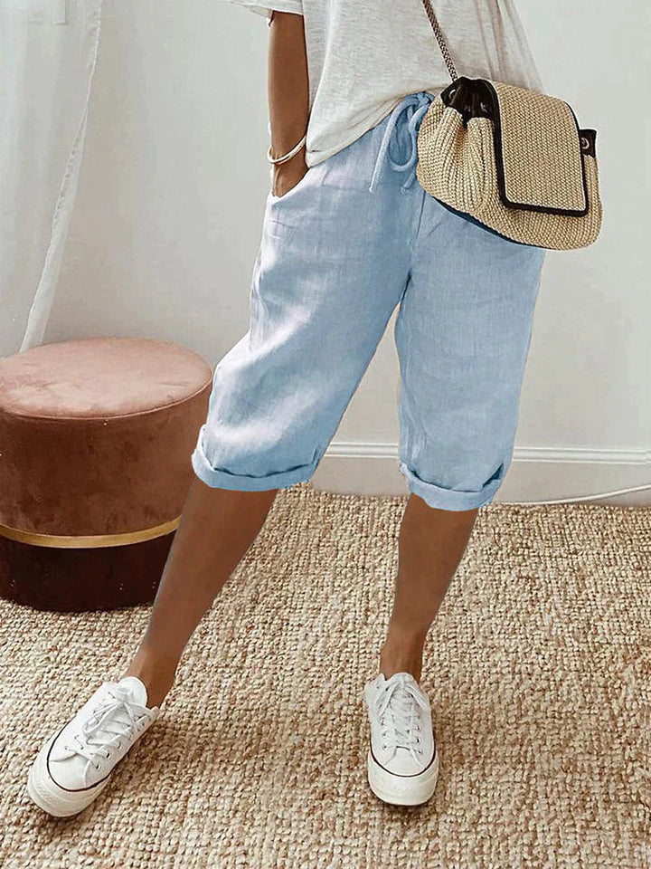 Jasmine | Licht Cotton-Linen Shorts