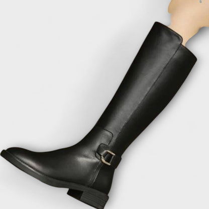 Elaina | Leather Knee-High Boot