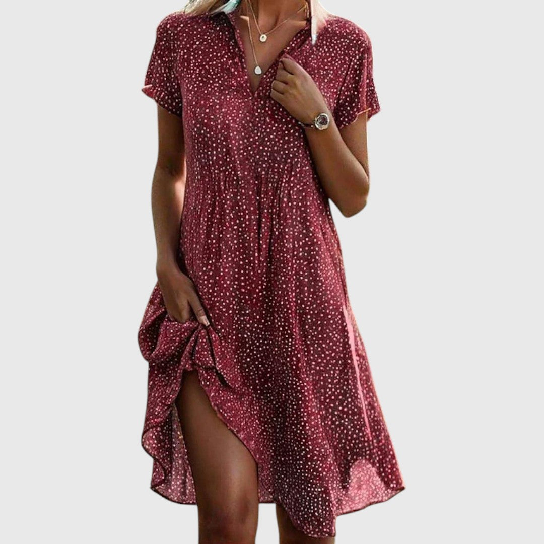 Merritt | Short Sleeve Midi Dress