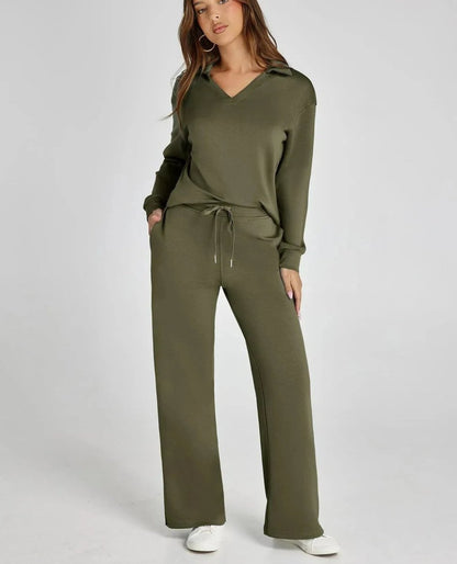 Margaret | Casual Long Sleeve Two-piece Set