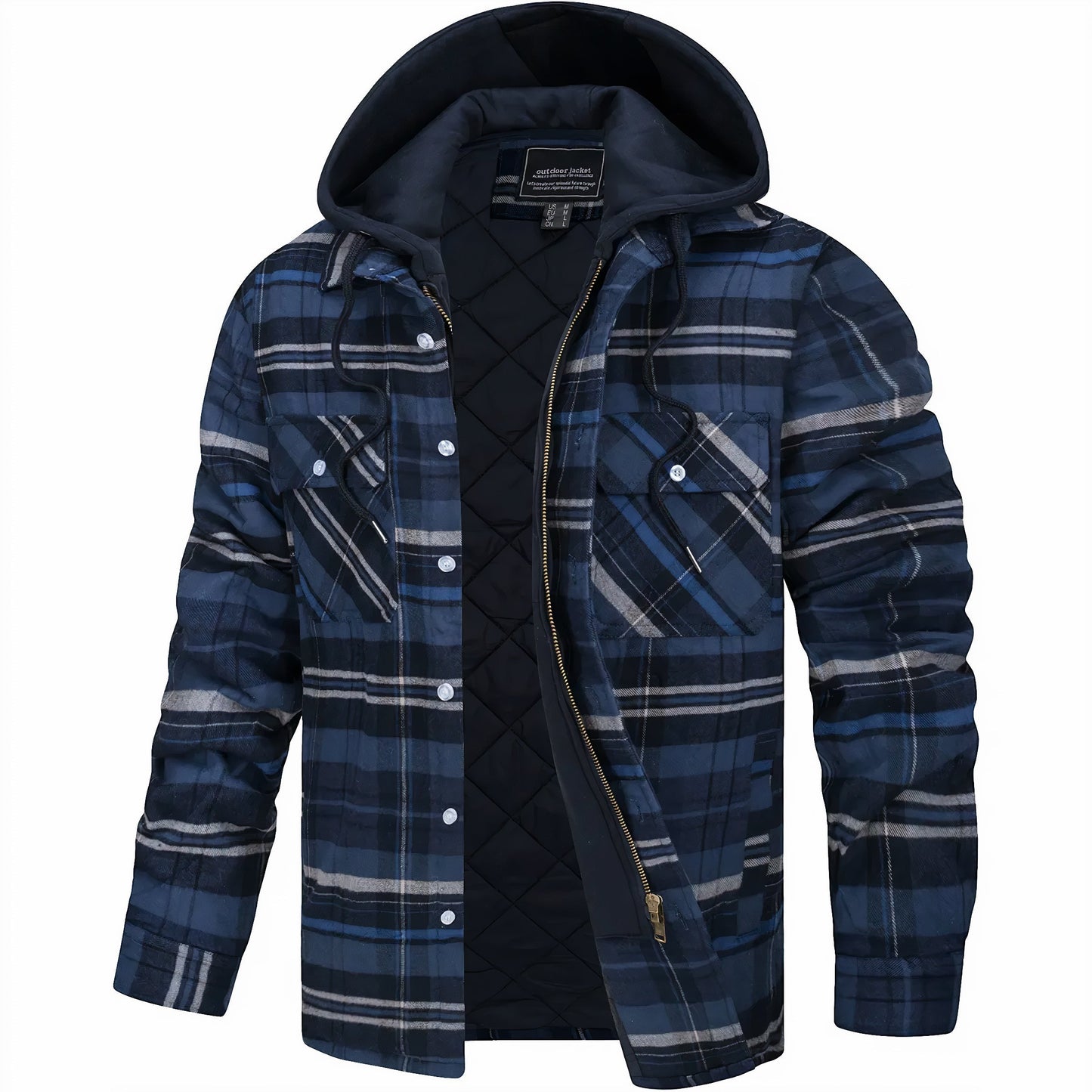 Axel | Checked Jacket with Zipper